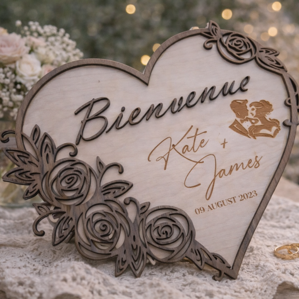 decoration de la table de bienvenue du mariage