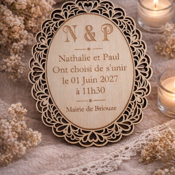 carte invitation mariage élégante et raffinée